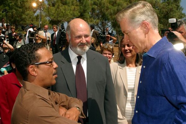 Governor Gray Davis with Former Speaker Herb Wesson and Robert Reiner at an environmental event in Southern California