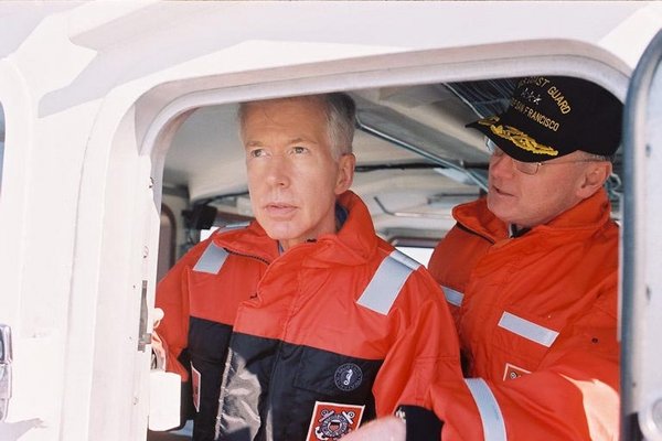 Governor Gray Davis Tourning The San Francisco Bay Following the September 11th Attacks.