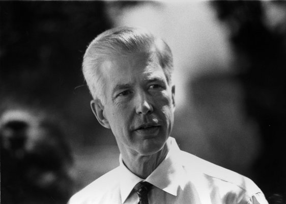 Governor Gray Davis Speaking at a Southern California Town Hall Event. 