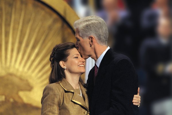 Governor and First Lady Sharon Davis Following his swearing in as California's 37th Governor.