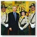 Governor Davis Joined by Officers Speaking At a Reception Honoring Fallen Officers.