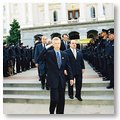 Governor Davis, Lieutenant Governor Cruz Bustamante, and Attorney General Bill Lockyer Attending the California Peace Officers Memorial Event in Sacramento.