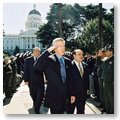 Governor Davis, Lieutenant Governor Cruz Bustamante, and Attorney General Bill Lockyer Attending the California Peace Officers Memorial Event in Sacramento.