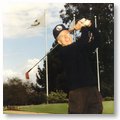 Governor Gray Davis Enjoying His Favorite Passtime, Golf. 