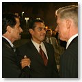 Governor Gray Davis and Los Angeles Mayor Antonio Villaraigosa.